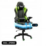 Геймерське крісло KRAKEN Feyton чорний-зелений – комфорт і надійність - Зображення 4