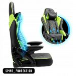 Геймерське крісло KRAKEN Feyton чорний-зелений – комфорт і надійність - Зображення 5