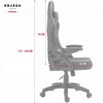 Геймерське крісло KRAKEN Feyton чорний-зелений – комфорт і надійність - Зображення 10