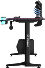 Модний ігровий комп'ютерний стіл ULTRADESK FRAG Pink 140x66 см - Зображення 5