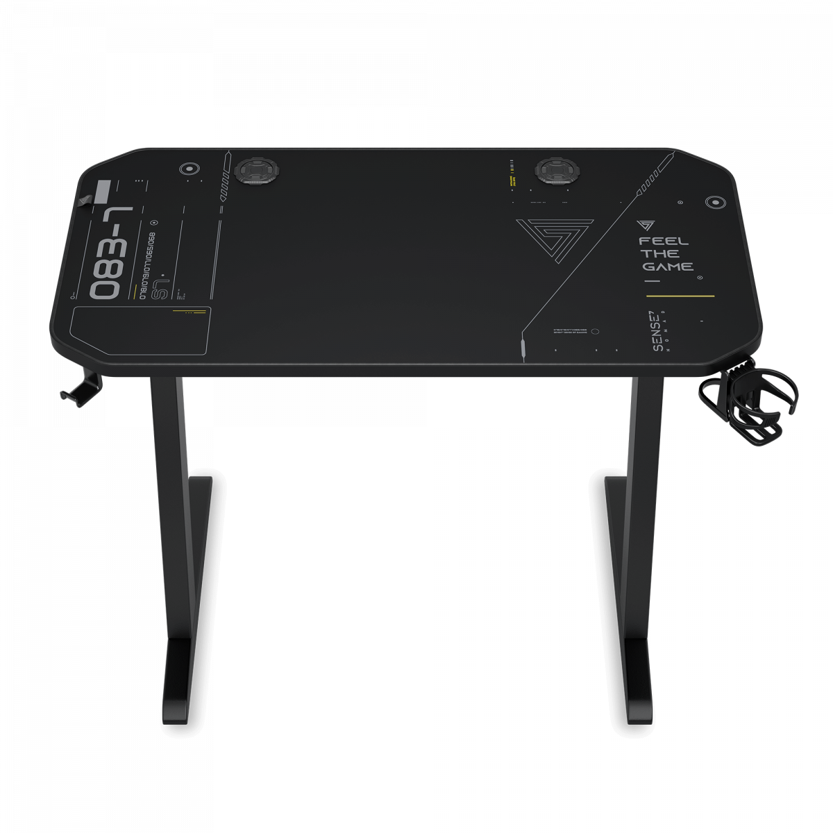 Ігровий стіл SENSE7 Nomad Cybernetic 100х50 см для стильного геймерського простору - Зображення 3