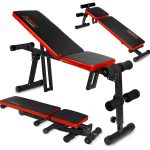 Тренажерна лава Neo-Sport NS-03 чорна з червоним Підвищуйте свою фізичну форму з комфортом