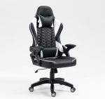 Чорно-біле геймерське крісло KRAKEN Feyton – елегантний дизайн