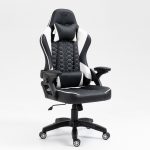 Чорно-біле геймерське крісло KRAKEN Feyton – елегантний дизайн