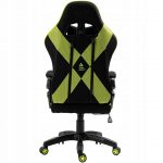 Чорно-зелене геймерське крісло KRAKEN FEYTON з тканинною оббивкою - Зображення 5