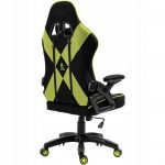 Чорно-зелене геймерське крісло KRAKEN FEYTON з тканинною оббивкою - Зображення 6