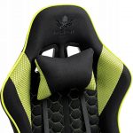 Чорно-зелене геймерське крісло KRAKEN FEYTON з тканинною оббивкою - Зображення 8