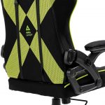 Чорно-зелене геймерське крісло KRAKEN FEYTON з тканинною оббивкою - Зображення 10