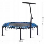 Зносостійкий батут Rippey 130 см синій для фітнесу - Зображення 2