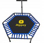 Зносостійкий батут Rippey 130 см синій для фітнесу