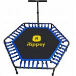 Зносостійкий батут Rippey 130 см синій для фітнесу