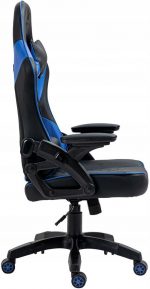 Геймерське крісло KRAKEN Feyton чорно-синє для тривалих сесій - Зображення 3