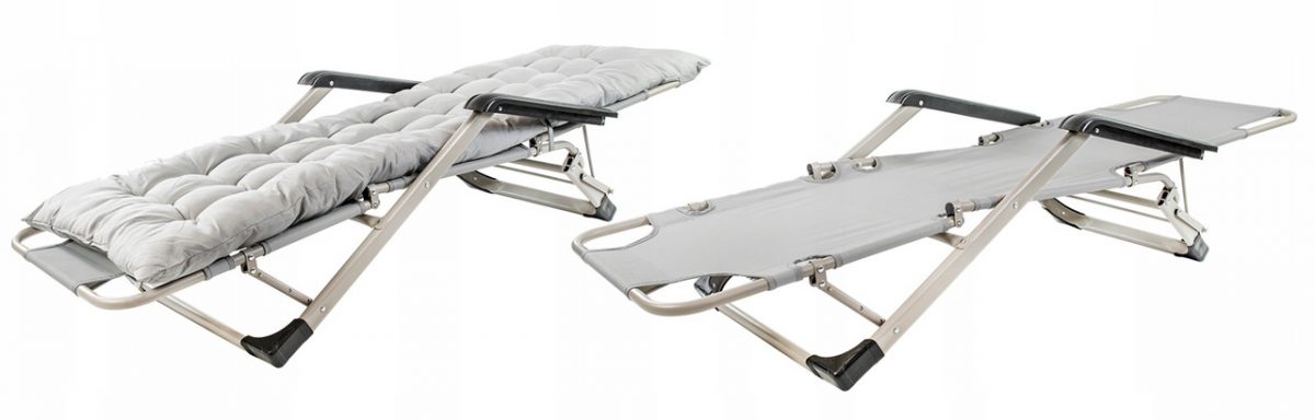 Розкладний пляжний лежак 2в1+подушка Sandos KUSENO -Максимальний комфорт для відпочинку на пляжі та в саду - Зображення 5