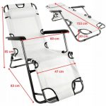 Розкладний пляжний лежак 2в1 сірий Sandos TURISMA-Ідеальний вибір для комфортного відпочинку на пляжі та в саду - Зображення 5