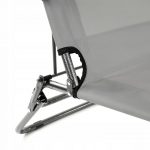 Розкладний пляжний лежак 2в1 графіт Sandos SEGGO-Комфорт та зручність для відпочинку на пляжі та в саду - Зображення 5