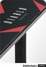 Яскравий ігровий стіл Diablo Chairs X-Mate 1400 Red 140x66 см - Зображення 3