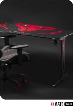 Яскравий ігровий стіл Diablo Chairs X-Mate 1400 Red 140x66 см - Зображення 7