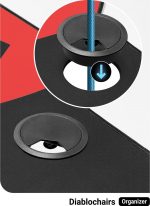 Яскравий ігровий стіл Diablo Chairs X-Mate 1400 Red 140x66 см - Зображення 8