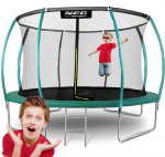 Надійний батут Neo-Sport 12 FT 374 см NS-12C181 із внутрішньою сіткою - Зображення 2