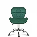 Офісне поворотне крісло Mark Adler 3.0 для продуктивної роботи зелений велюр