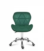 Офісне поворотне крісло Mark Adler 3.0 для продуктивної роботи зелений велюр