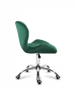 Офісне поворотне крісло Mark Adler 3.0 для продуктивної роботи зелений велюр - Зображення 3