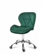 Офісне поворотне крісло Mark Adler 3.0 для продуктивної роботи зелений велюр - Зображення 4