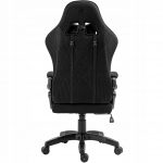 Зручне геймерське крісло KRAKEN Feyton з чорної тканини - Зображення 4