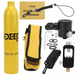 Жовтий кисневий балон для підводного плавання 0.5 л – стиль і функціональність