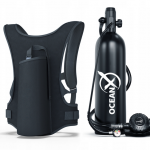 Набір для дайвінгу OceanX 2 л кисневий балон з рюкзаком – комфорт під водою