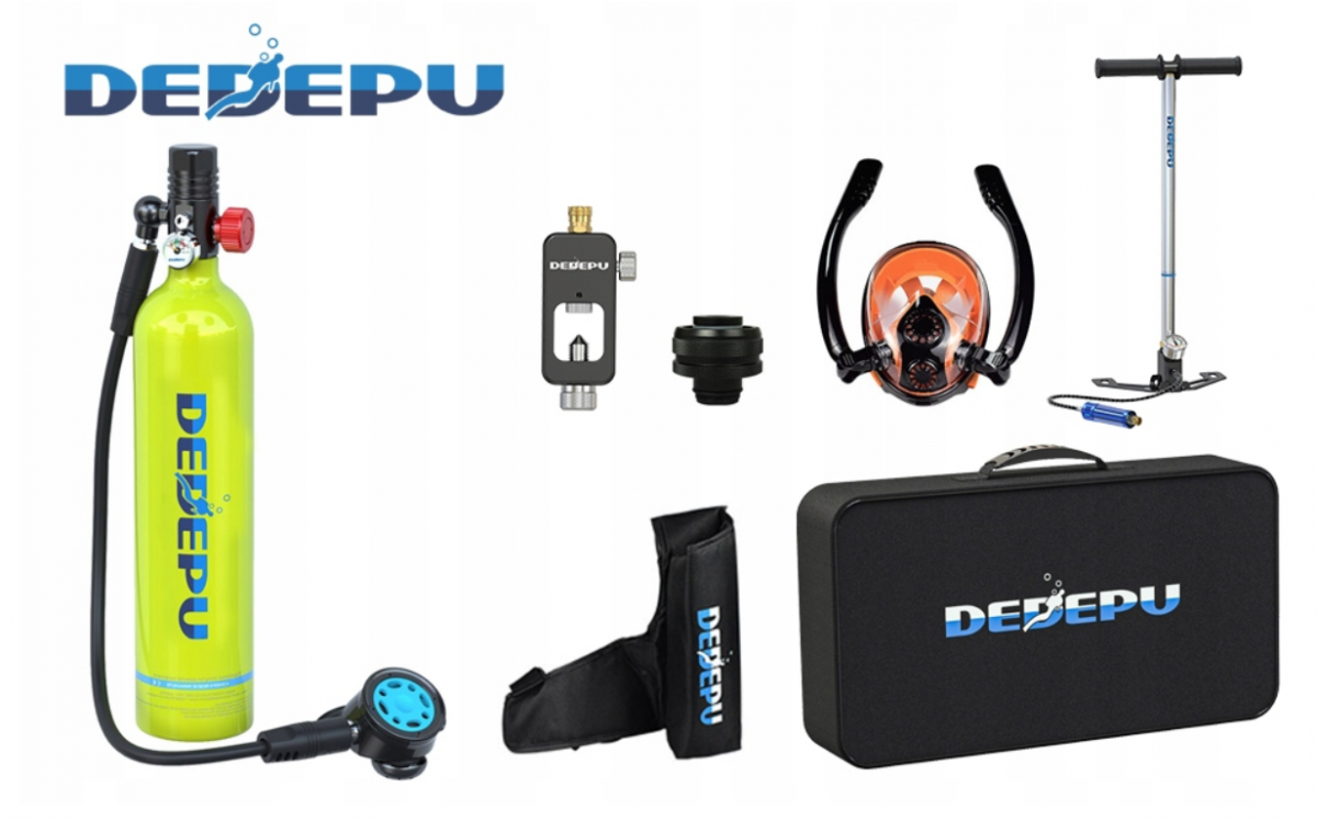 Набір для дайвінгу DEDEPU балон 1л для підводних досліджень - Зображення 5