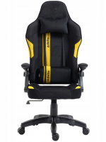 Яскраве геймерське крісло KRAKEN Jupiter чорно-жовте - Зображення 2