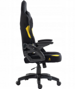 Яскраве геймерське крісло KRAKEN Jupiter чорно-жовте - Зображення 3