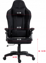 Яскраве геймерське крісло KRAKEN Jupiter чорно-жовте - Зображення 4