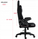 Яскраве геймерське крісло KRAKEN Jupiter чорно-жовте - Зображення 5