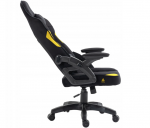 Яскраве геймерське крісло KRAKEN Jupiter чорно-жовте - Зображення 6