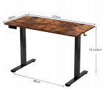 Електричний ігровий стіл Costway 120 x 60 см, коричневий, для комфортної гри - Зображення 5