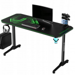 Ігровий стіл 140x60 см ULTRADESK FRAG + PAD Green-Space для тривалих сесій