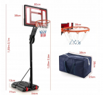 Набір для баскетболу Costway SP38190 – для тренувань і розваг - Зображення 2