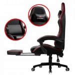 Геймерське крісло STAZER EAGLE чорно-червоне для справжніх гравців - Зображення 3