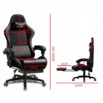 Геймерське крісло STAZER EAGLE чорно-червоне для справжніх гравців - Зображення 4