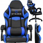 Чорно-синє геймерське крісло STAZER Coliber – комфорт і надійність - Зображення 2