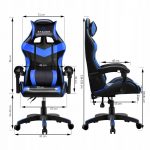 Чорно-синє геймерське крісло STAZER Coliber – комфорт і надійність - Зображення 4