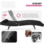 Лежак з ротанга Moana_TecTake Чорний сталевий, 404869 ідеальний вибір для вашого саду чи тераси - Зображення 5