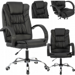 Офісне крісло CERLO чорне- елегантність та зручність