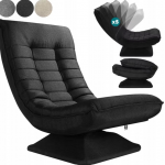 Розкладне крісло Casaria чорного кольору Стиль і комфорт для вашого дому