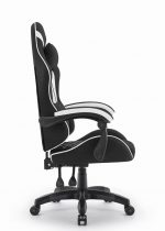 Ігрове крісло CABRO C500 FABRIC чорно-біле комфорт та стиль для тривалих ігор - Зображення 4