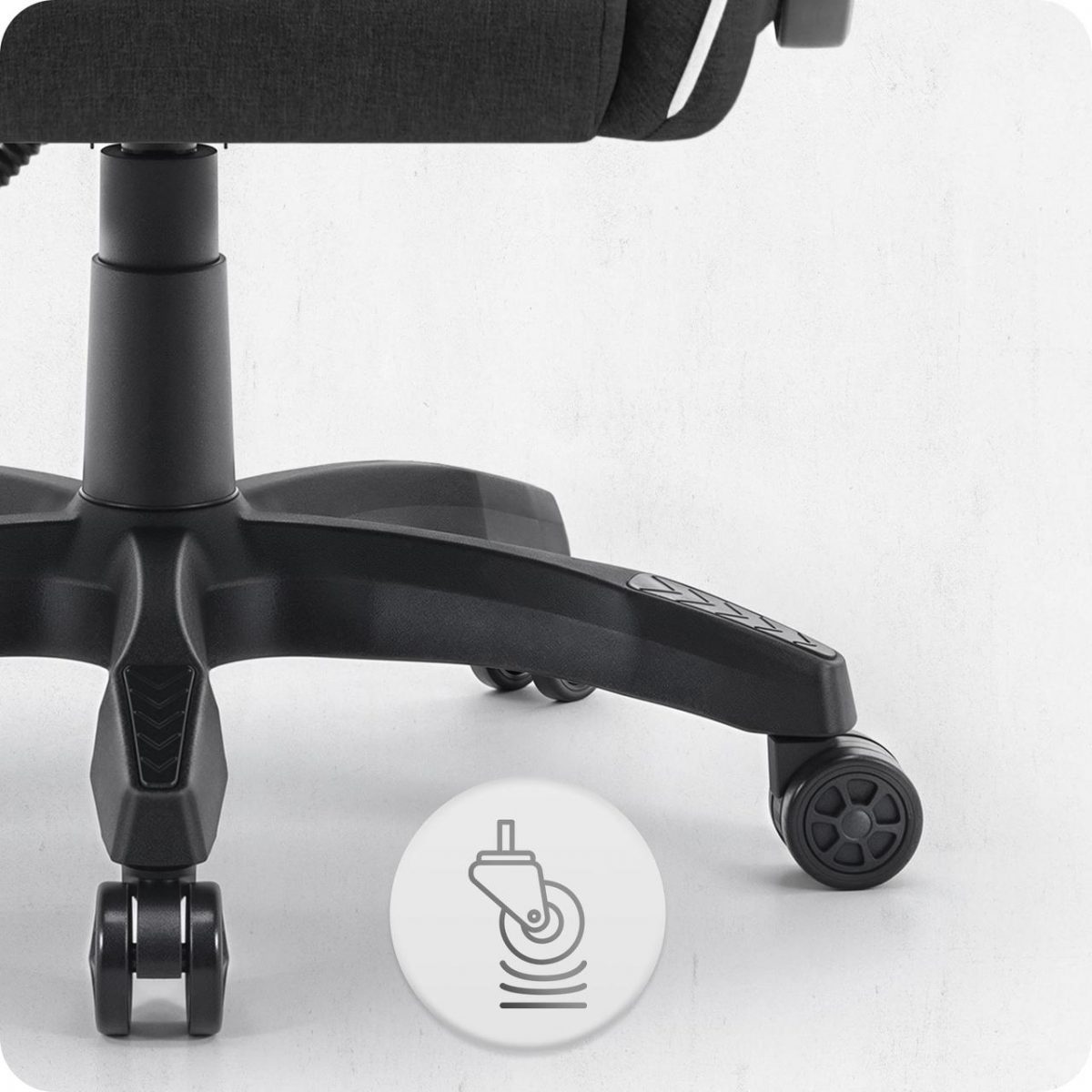 Ігрове крісло CABRO C500 FABRIC чорно-біле комфорт та стиль для тривалих ігор - Зображення 8