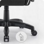 Ігрове крісло CABRO C500 FABRIC чорно-біле комфорт та стиль для тривалих ігор - Зображення 8