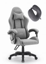 Ігрове крісло CABRO C500 FABRIC Grey black ідеальне поєднання комфорту та стилю для геймерів